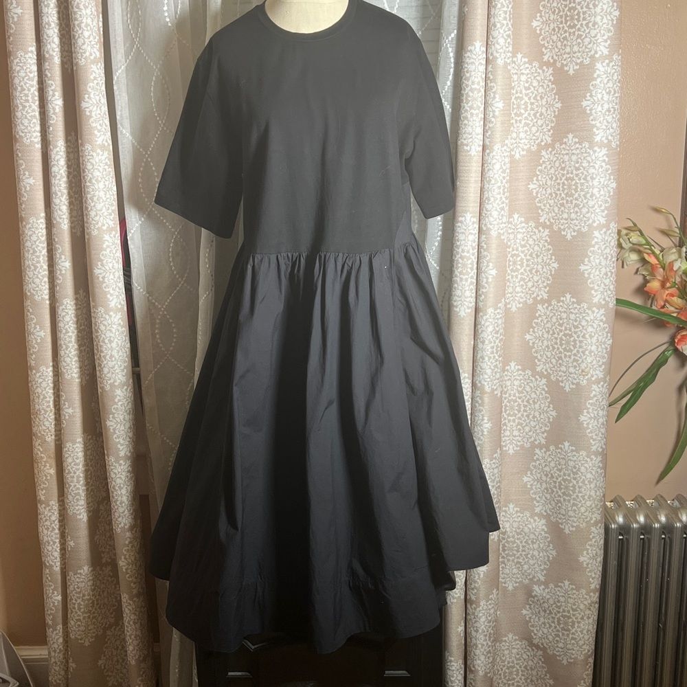 COS Black Short Sleeve Dress with Pockets - Size Large🌸